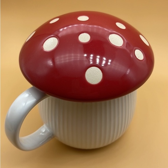 Cheerful SET Mushroom Coffee Mug Organic Cotton Modern Hive Towel Yellow Softie - Picture 9 of 16